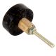 Dark Slate Grey Round Resin Wooden Knot Cabinet Knobs